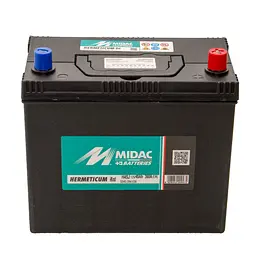 Акумулятор 6СТ-45A MIDAC HERMETICUM Asia, 12V, 45Ah (-/+) Євро, EN360А - мініатюра 2