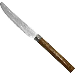 Ніж столовий Mazhura Inglese Wood walnut 18/10 22.5 см (mz462214)
