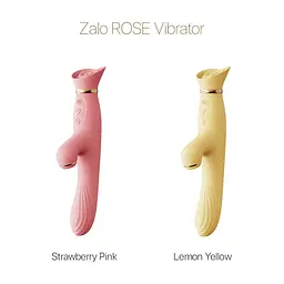 Вібратор з підігрівом та вакуумною стимуляцією клітора Zalo - ROSE Vibrator Lemon Yellow - мініатюра 8