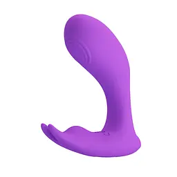 Вібростимулятор PRETTY LOVE Idabelle Purple, 12 vibration functions 12 pulse wave settings Wireless PRETTY LOVE BI-300052W 98567 - мініатюра 4
