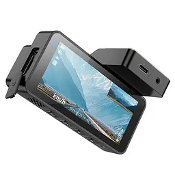 Відеореєстратор Hoco DV12 із задньою камерою (GPS, WiFi, 2K, 3,69" дисплей, паркувальний режим, циклічний запис, microSD, G-сенсор, нічний режим) - мініатюра 4