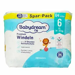 Підгузники Babydream Premium 6 XL 14-20 кг 64 шт