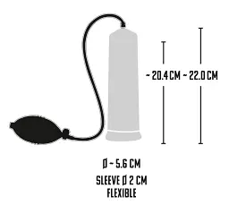 Помпа для пеніса Mister Boner Starters Power Pump, 22 см (прозорий) - мініатюра 4