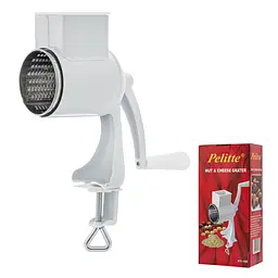 Ручний млин терка для горіхів, шоколаду, сиру Pelitte, Kitchen Master Білий 86087 - мініатюра 2