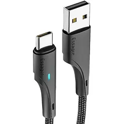 Кабель Essager Rousseau USB - USB Type-C (M/M), 1 м Black (EXCT-LS01)