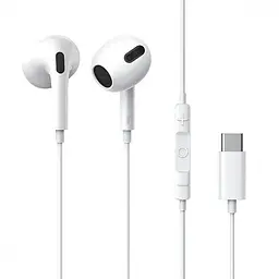 Навушники Baseus дротові з конектором USB-C Encok CZ19 (Type-C) A00182201213-00 білі - мініатюра 2