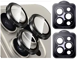 Захисне скло на камеру DK для Apple iPhone 13 Pro Max Lens Metal Ring Eagle Eye 015729 black 2 шт. - мініатюра 2