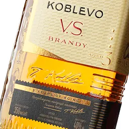 Коньяк України Koblevo VS 3 зірки, 40%, 0,35 л - мініатюра 6