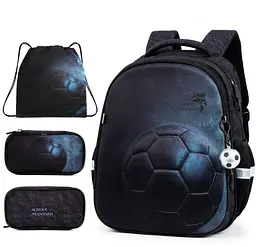 Шкільний ортопедичний рюкзак 3 в 1 для хлопчика School Standard 38х30х18 см з М'ячем для першокласника (Full 170-79) - мініатюра 2