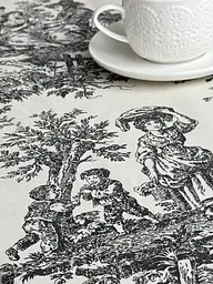 Скатертина столова Ecotton DUCK 150х170 см водовідштовхувальна Italiano сірий (30497 Grey) (25023) - мініатюра 4