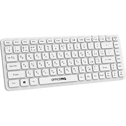 Клавіатура OfficePro бездротова біла (SK790W) - мініатюра 2