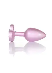 Анальна металева пробка Plug - Jewellery Pearl Pink Heart PLUG - Clear S Boss Series 64-00139 100340 - мініатюра 3