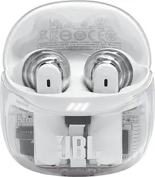 Навушники бездротові JBL Tune Flex 2 (JBLTFLEX2GWHT) стереогарнітура в кейсі прозора біла - мініатюра 8
