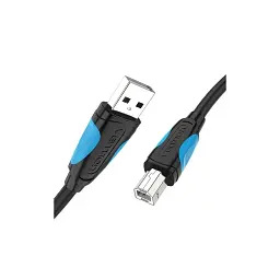 Кабель для принтера USB 2.0 AM/BM 1.5m black Vention (VAS-A16-B150) - мініатюра 3