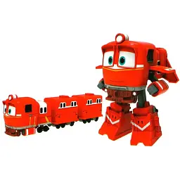 Паровозик-трансформер Silverlit Robot Trains Альф, з двома вагонами (80185) - мініатюра 2