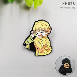 Значок Клинок Клинок, що розсікає демонів Зеніцу Demon Slayer Zenitsu P DS Z 01 - мініатюра 2