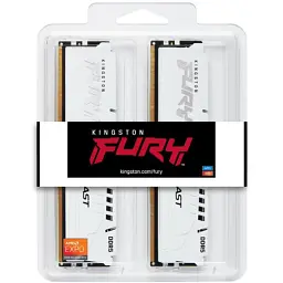 Модуль пам'яті для комп'ютера DDR5 64GB (2x32GB) 5600 MHz Beast White EXPO Kingston Fury (ex.HyperX) (KF556C36BWEK2-64) - мініатюра 5