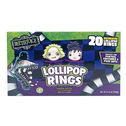 Льодяники у формі кілець Beetlejuice Lollipop Rings Box 20шт 240 г - мініатюра 7