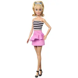 Лялька Barbie Модниця в рожевій спідниці з рюшами (HRH11) - мініатюра 3