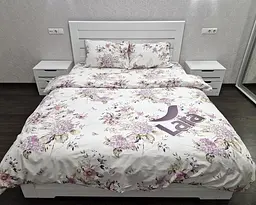 Постільна білизна LARA бязь d11361e160 з простирадлом на резинці 160х200х25 євро 200х220 см - мініатюра 4