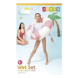 Дитяче надувне коло Coastal Cabana Tube Intex 59271(Pink) 91 см - мініатюра 2