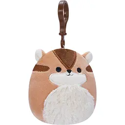 М'яка іграшка-брелок Squishmallows Бурундук Мельзі, 9 см (SQCP00148) - мініатюра 2