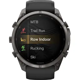 Смарт-годинник Garmin Fenix 9 Pro inReach 47mm Carbon Gray DLC Titanium w. Black/Pebble Gray Silicone Band (010-04336-10/11) [177387] - мініатюра 8