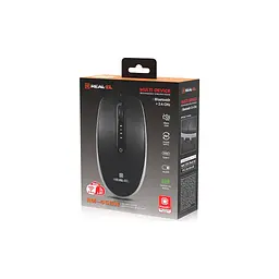 Мишка REAL-EL RM-455W Wireless/Bluetooth Black/Gray (EL123200047) - мініатюра 2