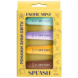 Набір зубних паст Splash Exotic mint 4 шт. по 10 г
