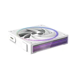 Zalman Корпусний вентилятор Zalman ZM-DF120 ARGB, 120мм, 800-2300rpm, 4pin, PWM, 3pin+5VARGB, 34,5dBa, POGO pin, Magnetic, Reversed, білий