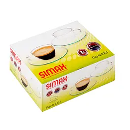 Набір чашок Simax Piccolo з блюдцями 8 предметів 100 мл (2652/4242/4) - мініатюра 3