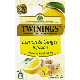 Уцінка. Чай Twinings фруктовий  лимон та імбір  в пакетиках 30 г (20 шт. х 1.5 г) 