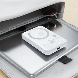 Зовнішній акумулятор Acefast M25-5000 PD20W magnetic fast wireless charging power bank White (6974316285205) - мініатюра 3