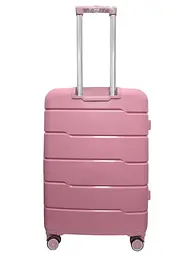 Валіза середня M+ з поліпропілену Milano bag 0305 84л Рожевий - мініатюра 3
