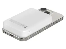 Зовнішній акумулятор (павербанк) Belkin 8000mAh 15W MagSafe Qi2 White (BPD007BTWH) - мініатюра 5