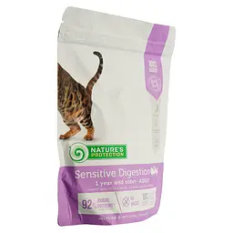 Сухий корм для дорослих котів з чутливим травленням Nature's Protection Sensitive Digestion 400 г - мініатюра 2
