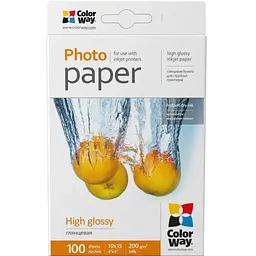 Фотопапір ColorWay 10x15 200г glossy, 100с (PG2001004R)