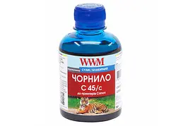Чорнило WWM Canon CL441/446/ CLI-451C Cyan (C45/C) 200ml - мініатюра 1