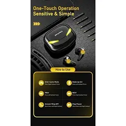Бездротові навушники Awei T35 Gaming TWS Bluetooth Earphone до 5 годин білі - мініатюра 7