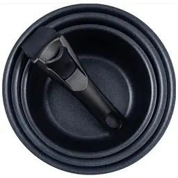 Набір посуду Bergner Click&Cook ковші 16/18/20 см 4 предмета (BG-31608-BK) - мініатюра 6