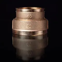 Муфта перехідна Lexline К.0323-В 1 1/2"х 2"В посилена латунь 30412 - мініатюра 2