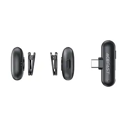 Бездротова мікрофонна система ACEFAST R1 dual-mic (Type-C) Black (6974316284895) - мініатюра 7