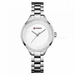 Годинники наручні жіночі Curren 9015 Silver White (18679)