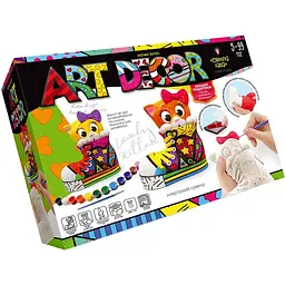 Набор креативного творчества Danko Toys Art Decor ARTD-01 укр, раскрась фигурку Котенок