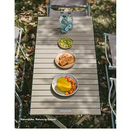 Складаний стіл Naturehike Star Jane T01 CNK2550JJ018, 89х60 см, вуглецева сталь, бежевий - мініатюра 9