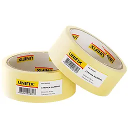 Стрічка малярська Unifix 38 мм x 20 м жовта (в упаковці 7 шт.)