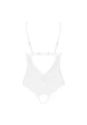 Еротичне боді Obsessive Heavenlly M/L білий - мініатюра 7