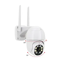 IP PTZ-відеокамера з WiFi 4Mp Light Vision VLC-9248WIA (Tuya) f=3.6mm, ІЧ+LED-підсвічування, з мікрофоном (75-00302) - мініатюра 11