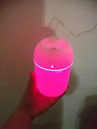 Зволожувач повітря + нічник humidifier colorful 330ml білий - мініатюра 8