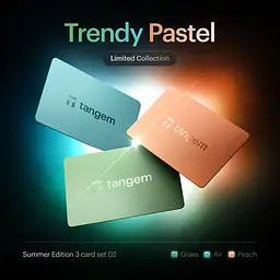 Криптогаманець Tangem Wallet 2.0 набір з 3 карток Trendy Pastel (TG128X3-TP) - мініатюра 3